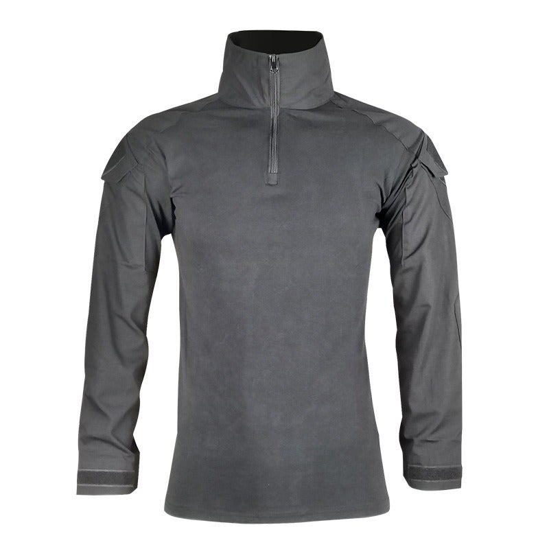 PFZL Outdoor Tactical Frog Suit Long Sleeve Spring Cycling Training Shirt Stretch T-Shirt Top for Boys - Image 1