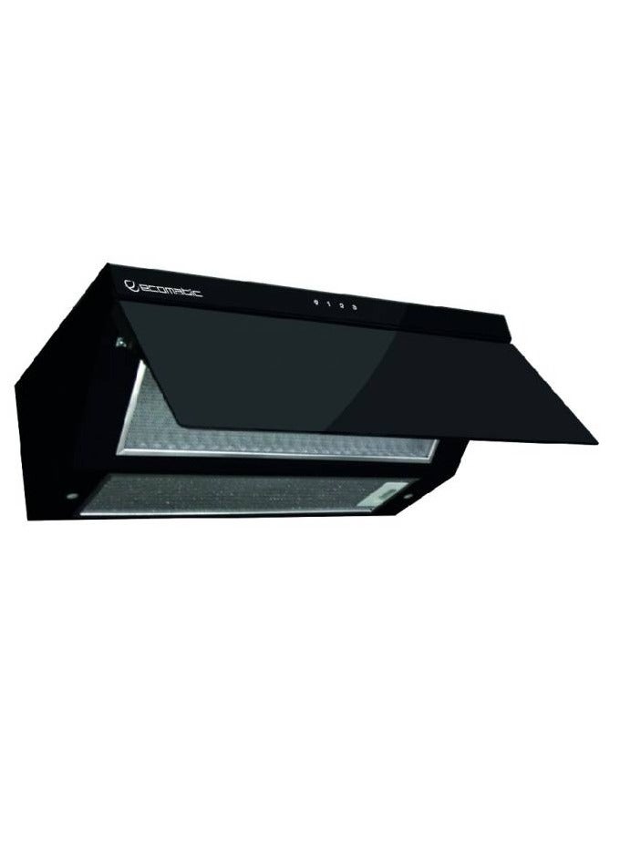 شفاط بلت إن ايكوماتيك، 90 سم، تاتش، ريموت كنترول، H9205GLT - اسود