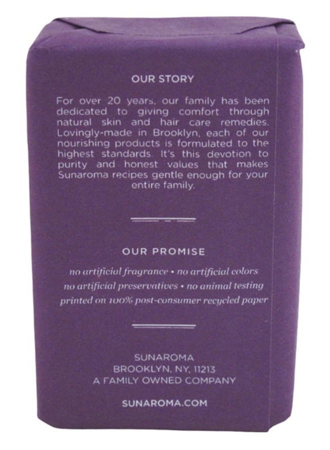 SUNAROMA Pink Rhyme Sunaroma Soap Bar Lavender With Shea + Vitamin-E Oil 8 Ounce (3 Pack) - Image 2