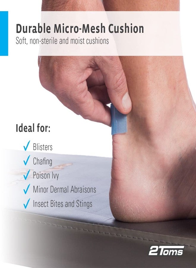 2Toms Skin-On-Skin Hydrogel Squares for Blisters, Chafing, Stings, Irritations, and Pain Relief, 200 1-Inch Squares - Image 3