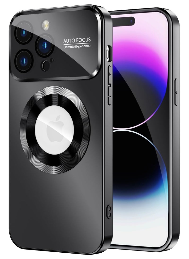 Generic - Magnetic case for iPhone 16 Pro Max, camera lens protector with full window cover, visual identity, scratch-resistant scrub, waterproof sweat-resistant slim - black - Image 1