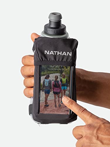 Nathan Running Handheld Quick Squeeze Water Bottle. No-Grip Adjustable Hand Strap. 12oz / 18oz / Insulated. Reflective Hydration Water Bottle. - Image 5