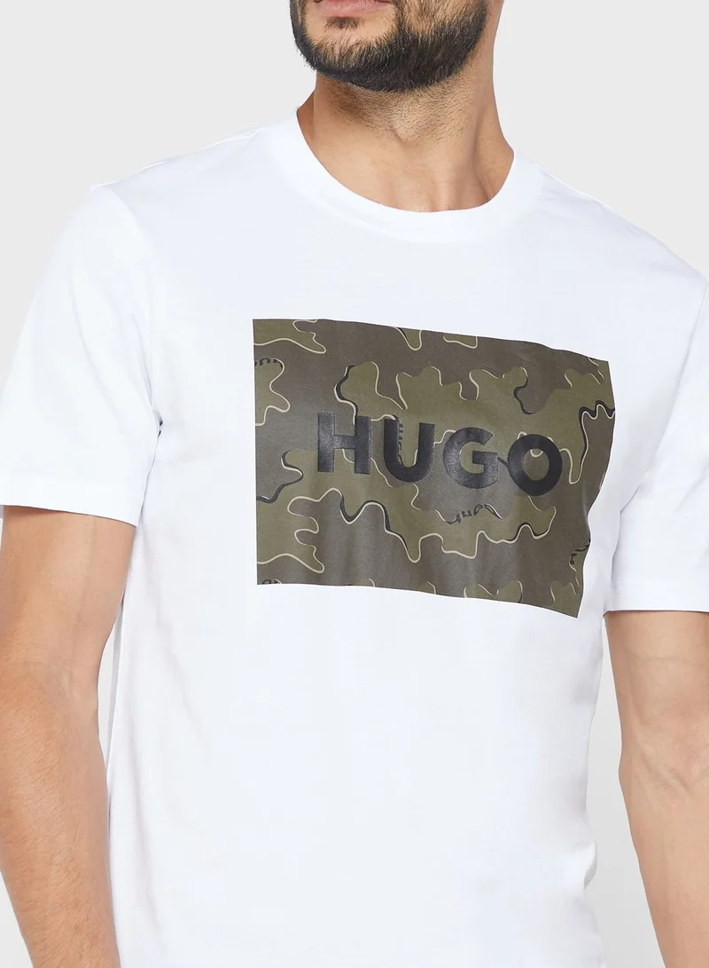 HUGO Design 2 Move Camo Graphic T-Shirt