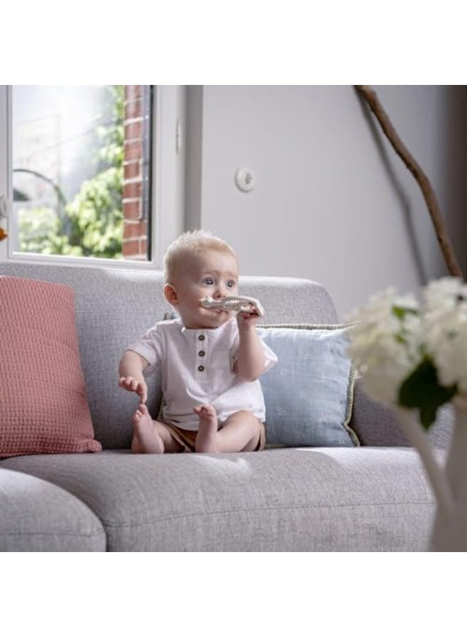 صوفي لا جيراف سوفي الزرافة حلقة عضاضة للأطفال، مصنوعة من مطاط طبيعي 100% وخالية من الفثالات، سهلة الإمساك، مناسبة للمواليد الجدد - علبة لمسة جديدة - Image 5