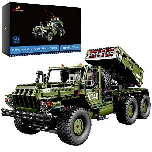 JMBricklayer Rocket Artillery Building Set Adults WW2 Military Tank Model Toy Construction Set Army Vehicle Collectible Home Display Gifts for Boys Teens Adults 61507 - Image 1