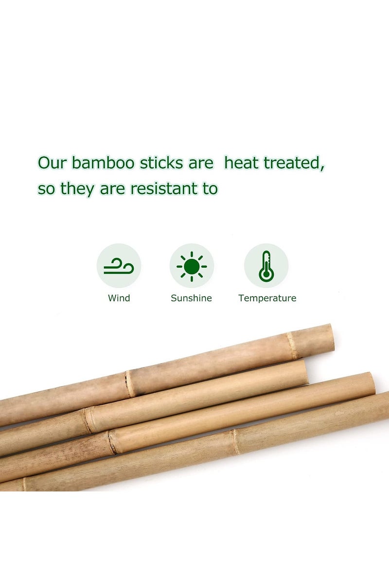Egardenkart Egardenkart Natural Bamboo Stick – 16mm to 24mm Thick | Garden Stake for Plant Support, Crafts & Decor  - Image 3