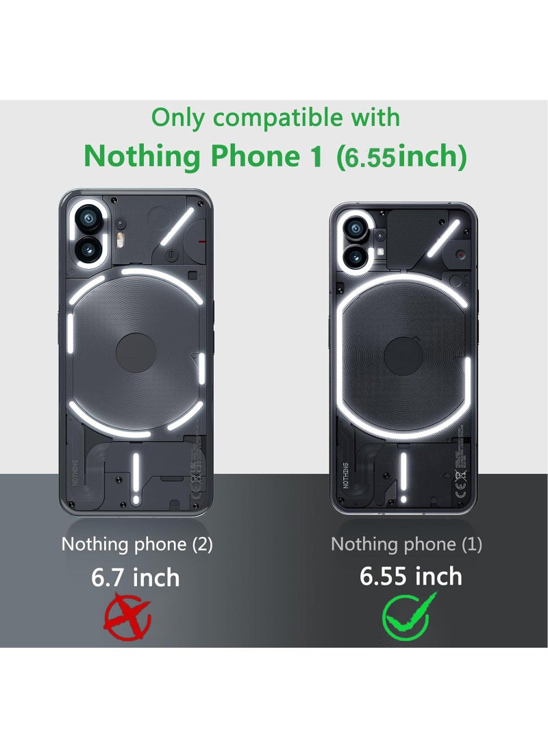 Nillkin For Nothing Phone 1 Case with Tempered Glass Screen Protector,  PC Material Full Body Protective Hard Shell,  Anti-Fingerprint Mobile Case, 6.55 inch 5G Slim Fit Phone Back Cover Accessories - Image 2