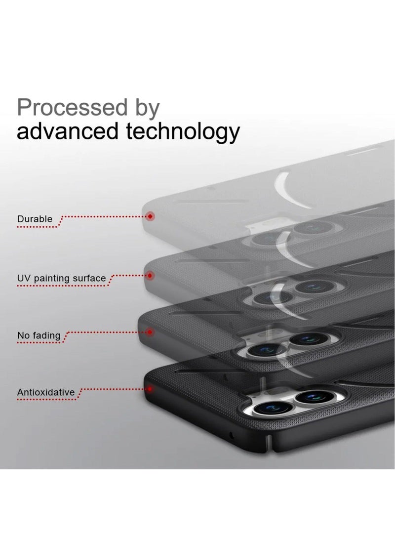 Nillkin For Nothing Phone 1 Case with Tempered Glass Screen Protector,  PC Material Full Body Protective Hard Shell,  Anti-Fingerprint Mobile Case, 6.55 inch 5G Slim Fit Phone Back Cover Accessories - Image 3