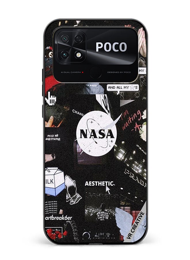 VR CREATIVE Protective Case Cover For Xiaomi Poco C40 Nasa Design Multicolour - Image 1