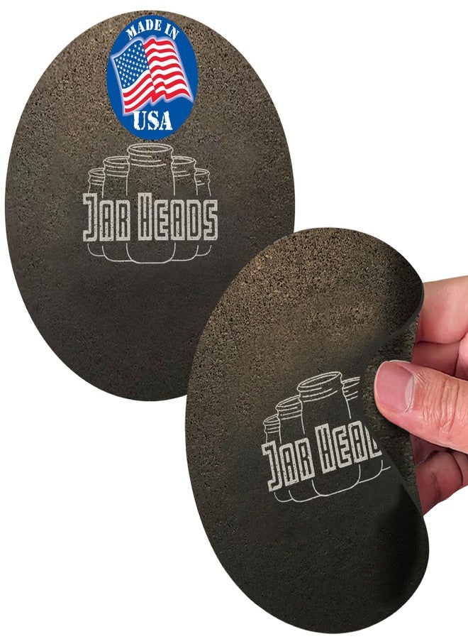 JAR HEADS Rubber Jar Opener Gripper Pad 2 Pack - Thick 5 Inch Grippers for Opening Jars Made in the USA - Jar Opener for Weak Hands & Seniors with Arthritis - Image 1