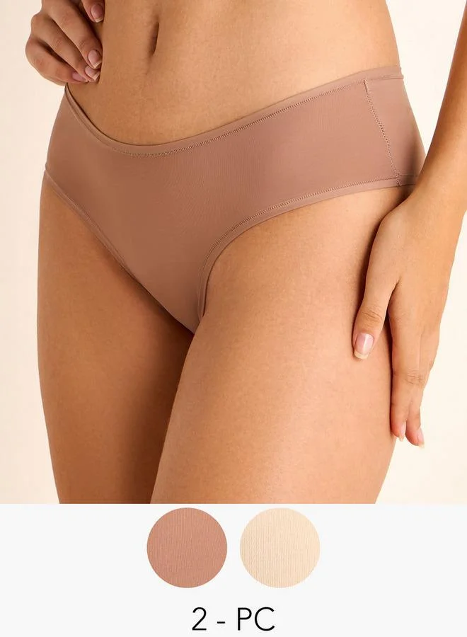 سبلاش فيڤ طقم من قطعتين - سراويل داخلية بيكيني من الألياف الدقيقة