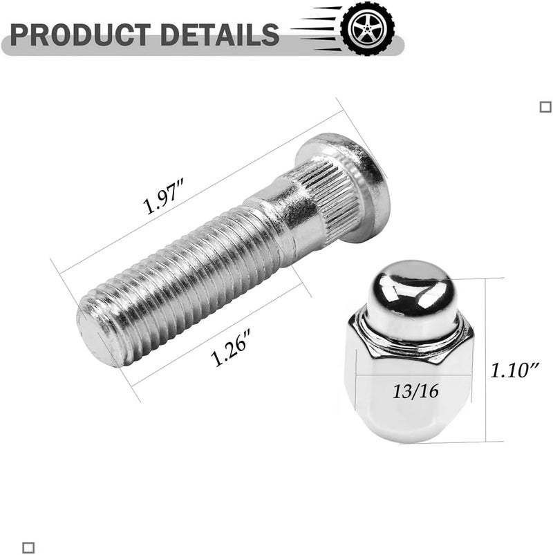 Mysttoo M12x1.50 Wheel Lug Stud Nut Set - Image 5