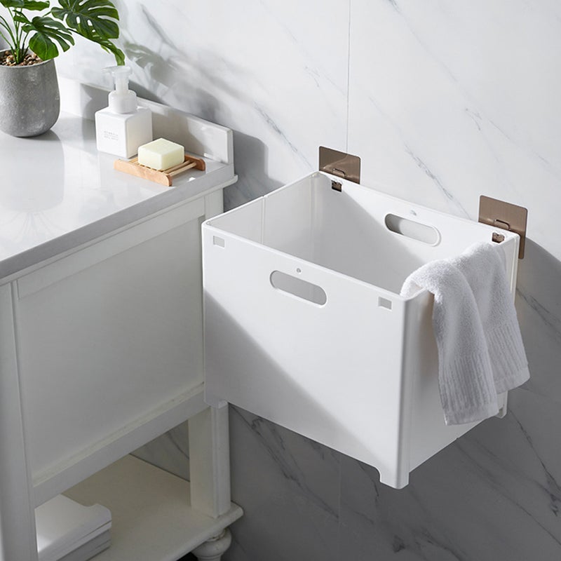 2 pcs Laundry Basket Wall Mount Dirty Clothes Container Sundries Organizer - Image 5