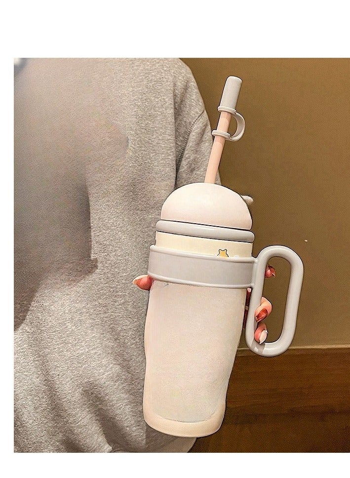 800ML Doll Creative Ice King Insulated Cup Portable Handle Outdoor Sports Water Cup Male and Female Student Cup - Image 3