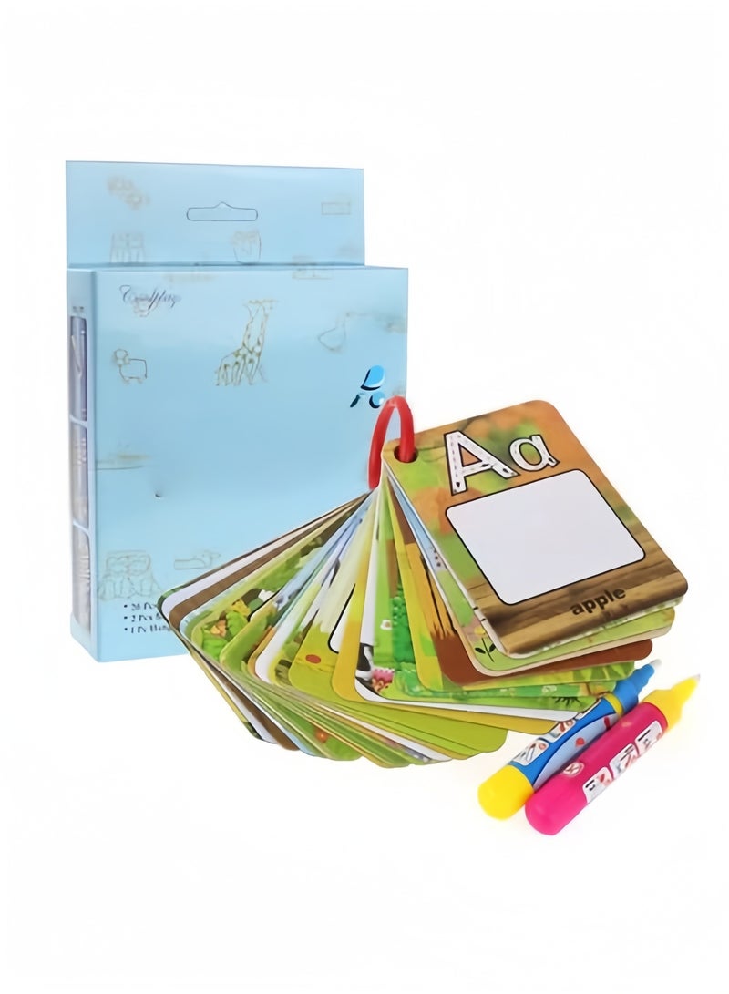 26-Letter Color Drawing Cards Children’s Magic Graffiti Learning Toys - Image 1