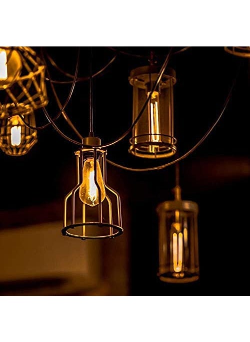 Desidiya Desidiya Edison Tungsten Filament Antique Glass Light Bulbs Vintage Base E27 Bulb Yellow Light For Home Decoration Living RoomHallBalconyRestaurant Bar Lighting Pack Of 3 Incandescent  - Image 3