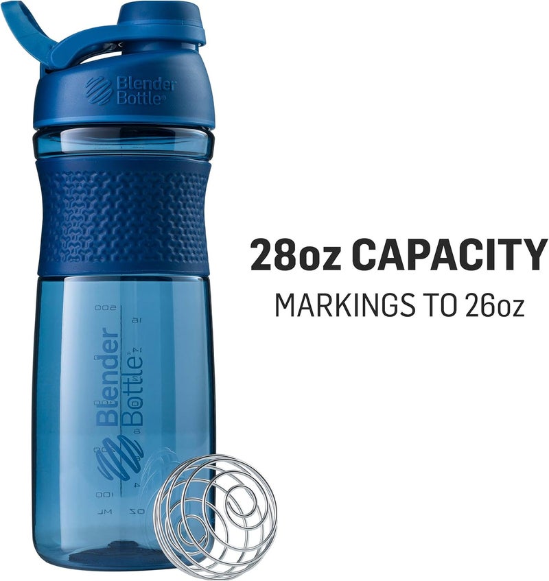 BlenderBottle SportMixer Shaker Bottle Perfect for Protein Shakes and Pre Workout 28Ounce Navy - Image 2
