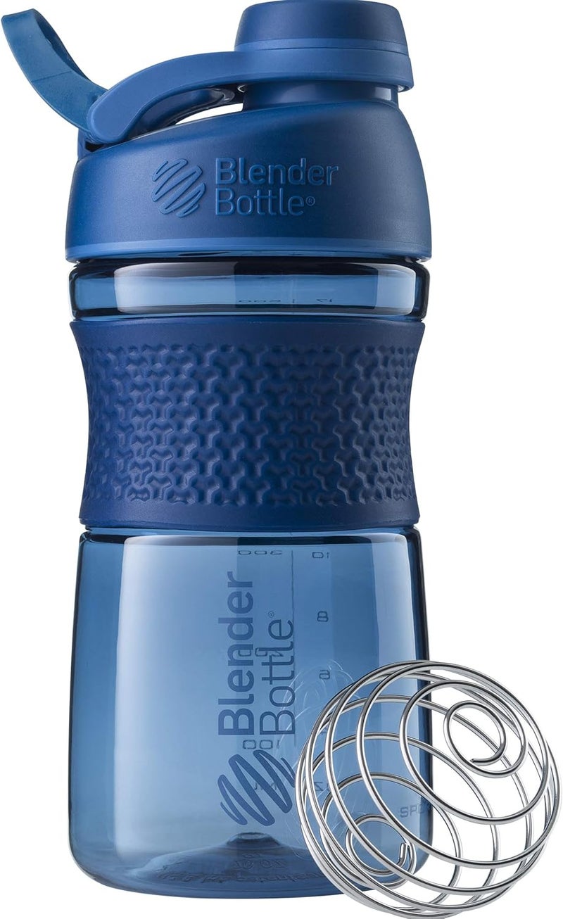BlenderBottle SportMixer Shaker Bottle Perfect for Protein Shakes and Pre Workout 28Ounce Navy - Image 4