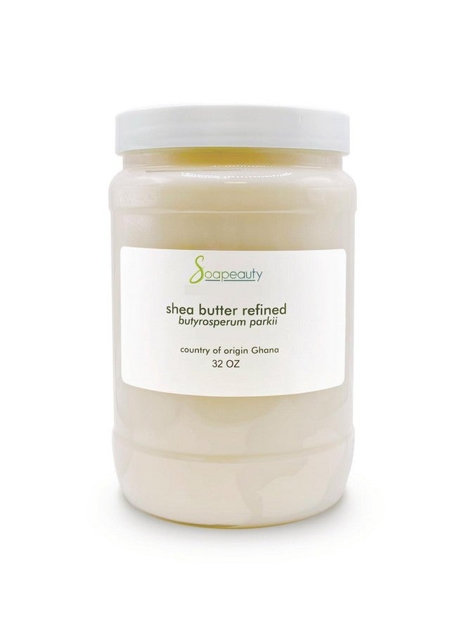 سوبيوتي زبدة الشيا الأفريقية المكررة النقية ١٠٠٪ من سوب بيوتي - معصورة بالطرد المركزي، عديمة الرائحة - مرطب نقي للبشرة والشعر - مصدرها غانا بطريقة أخلاقية | ٣٢ أونصة - Image 1