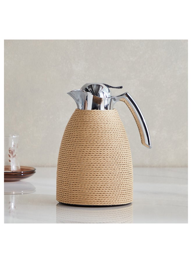 Home Box - Ridge Jute Stainless Steel Vacuum Flask 1000 ml - Image 1
