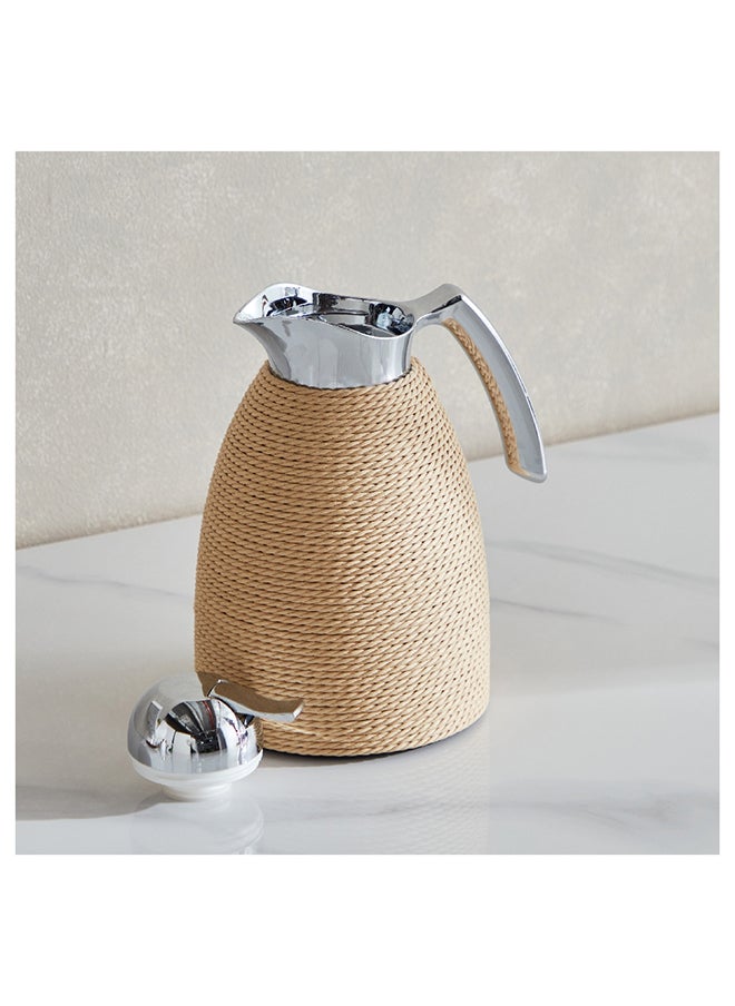 Home Box - Ridge Jute Stainless Steel Vacuum Flask 1000 ml - Image 1