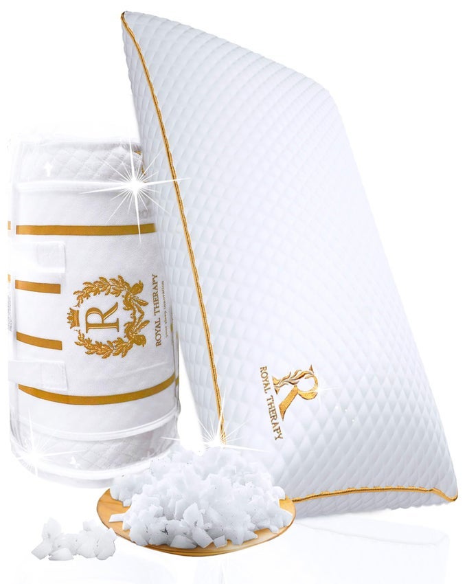 KING MEMORY FOAM PILLOWS SHREDDED MEMORY FOAM PILLOW FOR ALL SLEEP POSITIONS MEDIUM FIRM PILLOW WITH ADJUSTABLE LOFT BAMBOODERIVED RAYON COVER CERTIPURUS OEKOTEX CERTIFIED