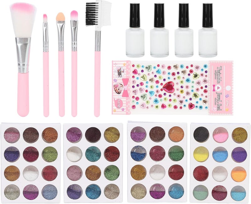 كلاراكو مجموعة طلاء الوجه، غراء لاصق، طلاء لامع، فرشاة لطلاء الجسم والوجه باحترافية، مكياج الهالوين - Image 1