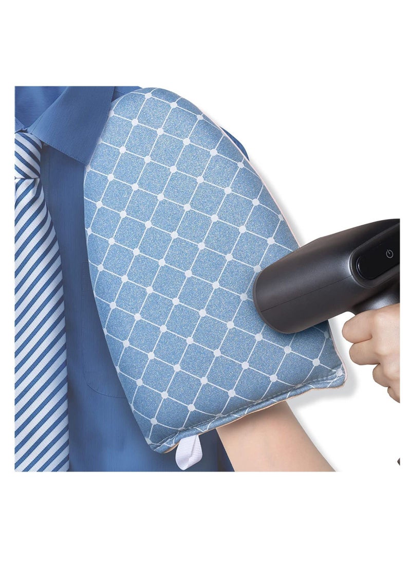 Arabest Garment Steamer Ironing Glove, Waterproof Anti Steam Mitt with Finger Loop, Complete Care Protective Garment Steaming Mitt, Heat Resistant Gloves for Clothes Steamers (Blue) - Image 1