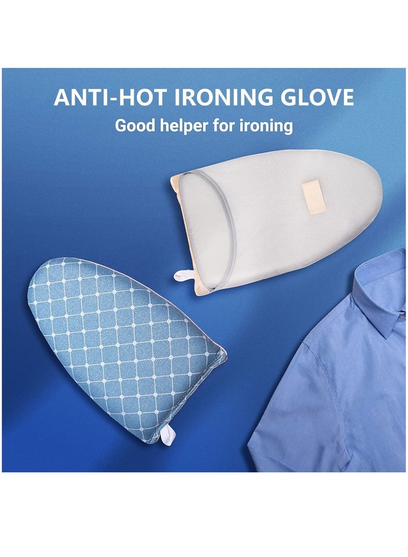 Arabest Garment Steamer Ironing Glove, Waterproof Anti Steam Mitt with Finger Loop, Complete Care Protective Garment Steaming Mitt, Heat Resistant Gloves for Clothes Steamers (Blue) - Image 3