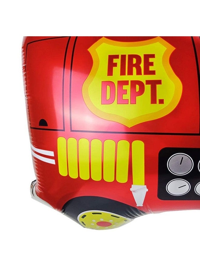Atpata Funky Fire Engine Fire Fighter Truck Balloons Fire Brigade theme Fire Van Birthday Party Balloons & Decorations (Fire Van Set) - Image 4