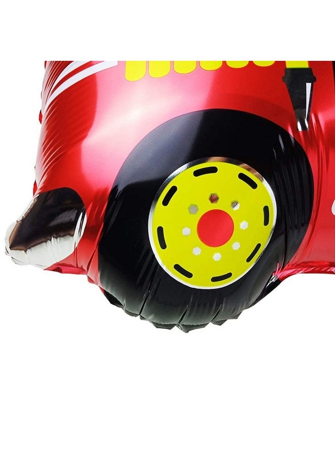 Atpata Funky Fire Engine Fire Fighter Truck Balloons Fire Brigade theme Fire Van Birthday Party Balloons & Decorations (Fire Van Set) - Image 3