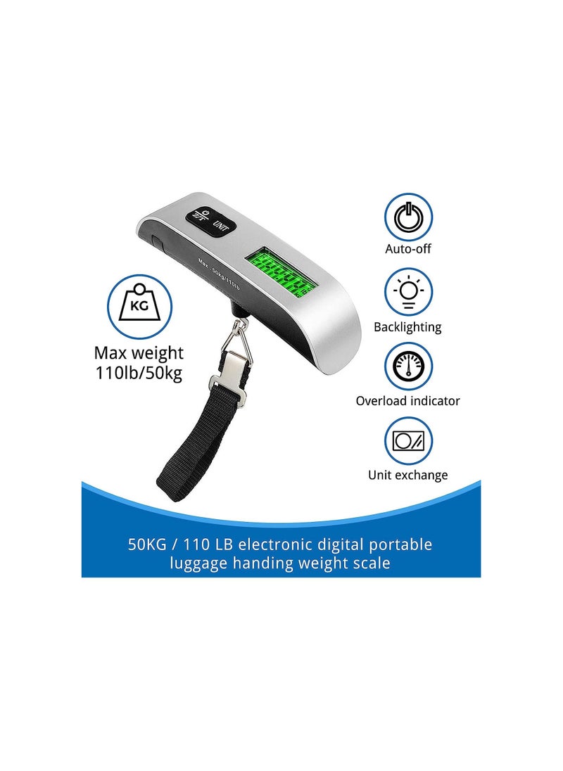Generic - 50 kg Electronic Scales Portable Bag Travel Suitcase Luggage Digital Display for Precise Measurement of Weight - Image 1