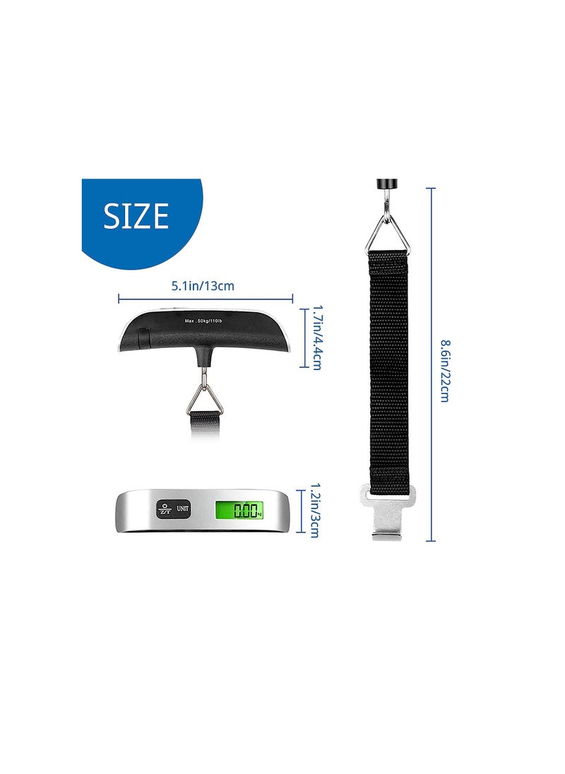 Generic - 50 kg Electronic Scales Portable Bag Travel Suitcase Luggage Digital Display for Precise Measurement of Weight - Image 1