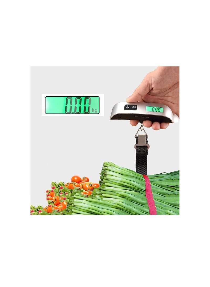 Generic - 50 kg Electronic Scales Portable Bag Travel Suitcase Luggage Digital Display for Precise Measurement of Weight - Image 1