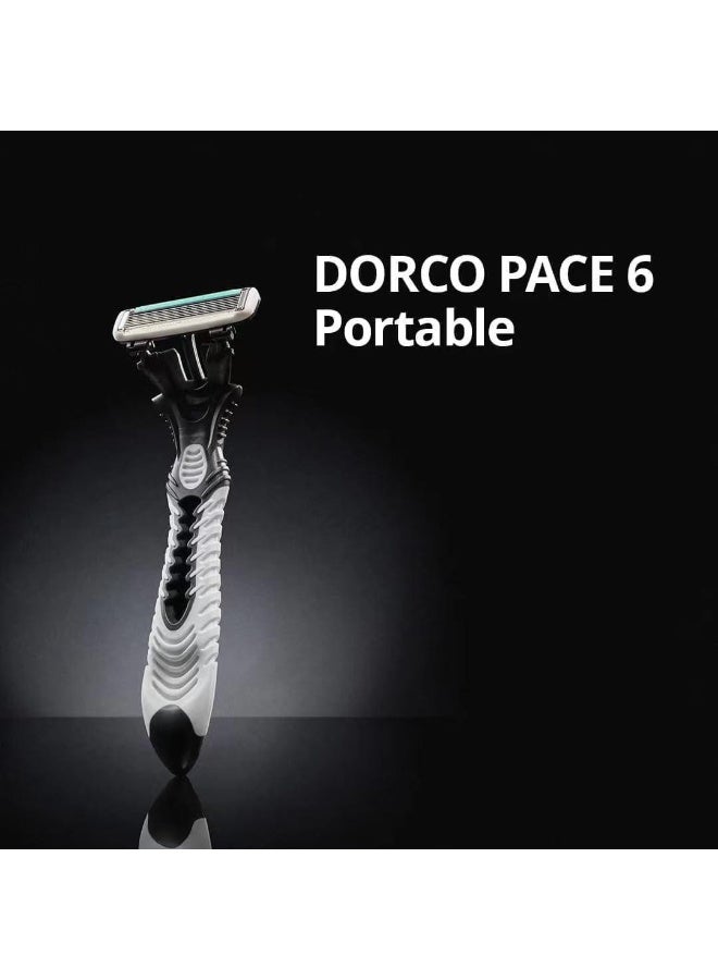 DORCO 6 Blade Disposable Razor – Men’s Six Blade Shaving Razor with Vitamin E & Aloe Vera Lubricating Strip for Smooth Shave - Image 3
