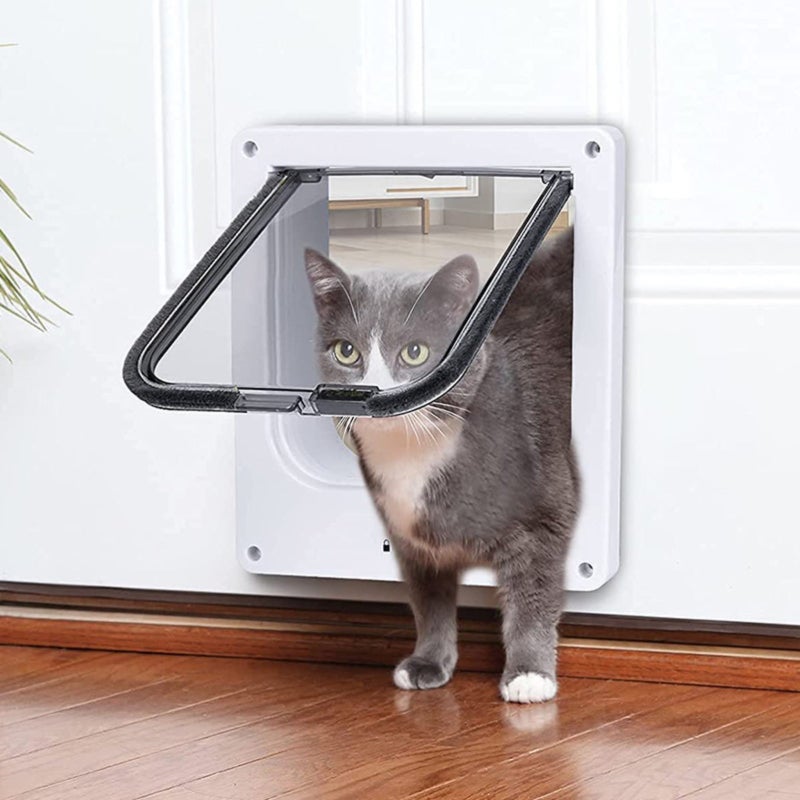 Pet Supplies Cat Door Cat Hole Rotating Switch, Direction-Controllable Pet Door, Cat and Dog Kennel Cat Door - Image 2