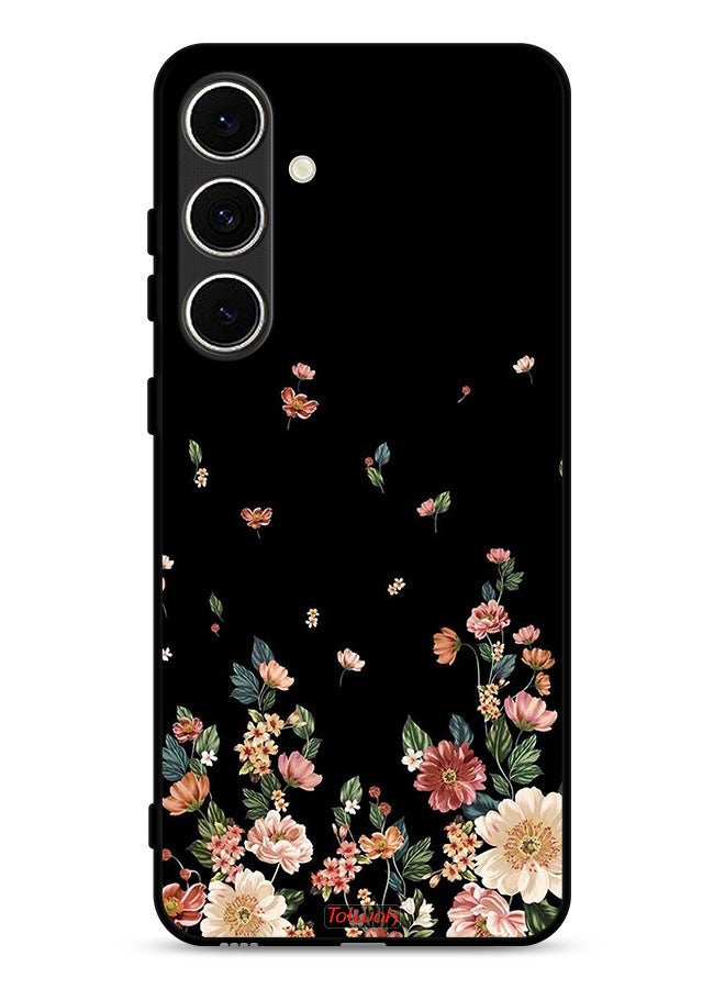 Tolwak Samsung Galaxy S24 FE 5G Protective Case Cover Small Flowers In Bottom - Image 1