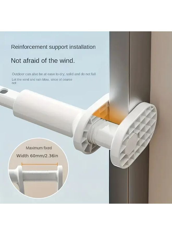 Portable Telescopic Drying Rack Adjustable Height Space Saving Foldable Hanger Color A Style - Image 5