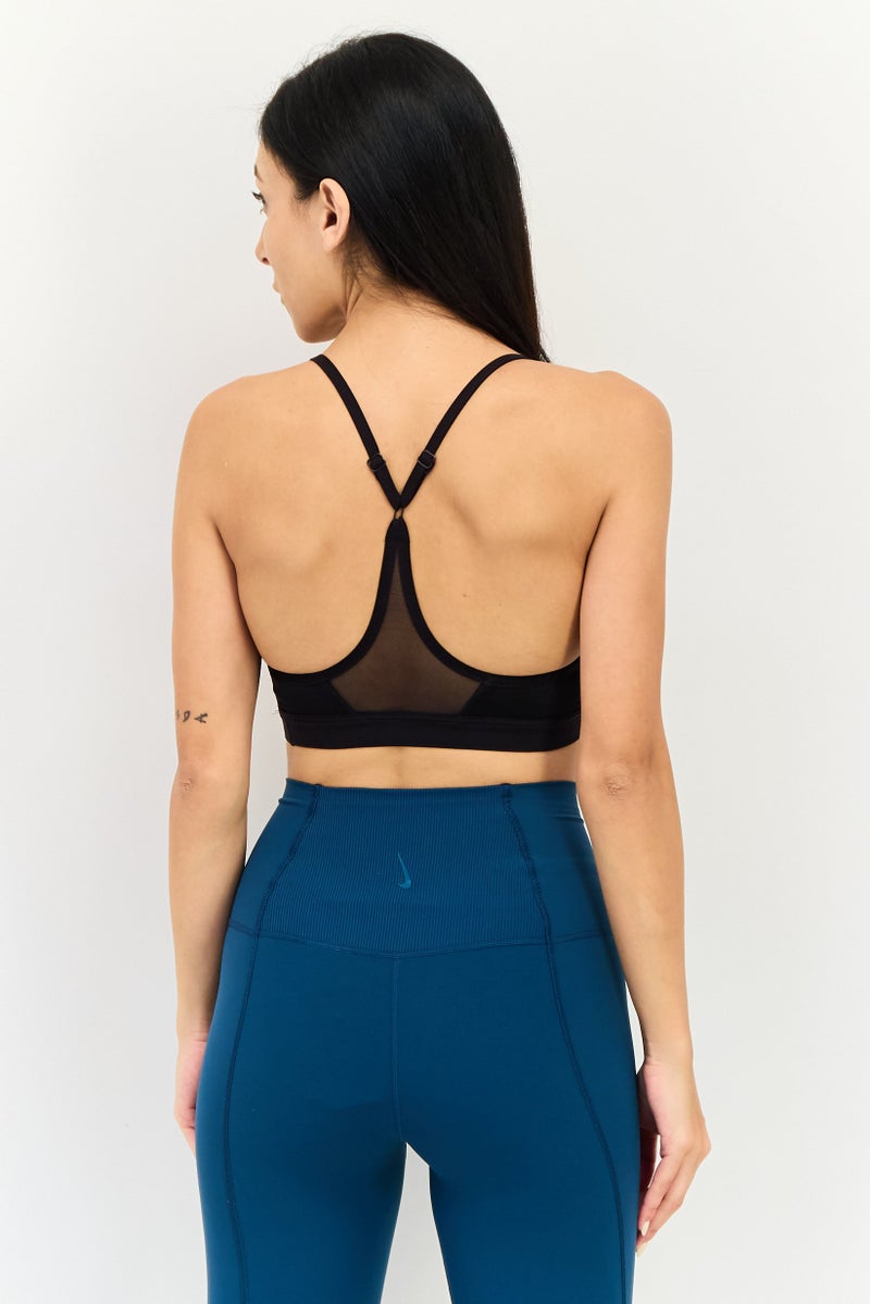 Nike Women Brand Logo Padded Sports Bra, Black - Image 4