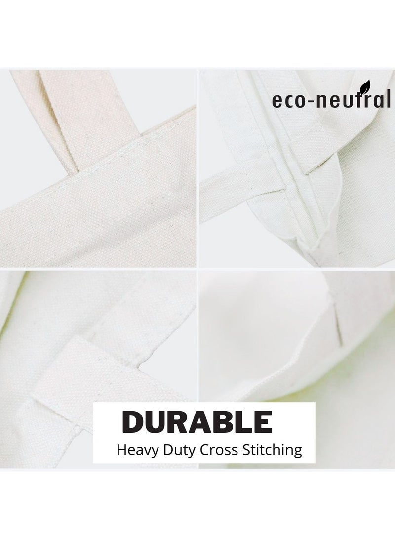 Eco-neutral 5 Piece Eco Friendly Cotton Shopping Bags - Image 4