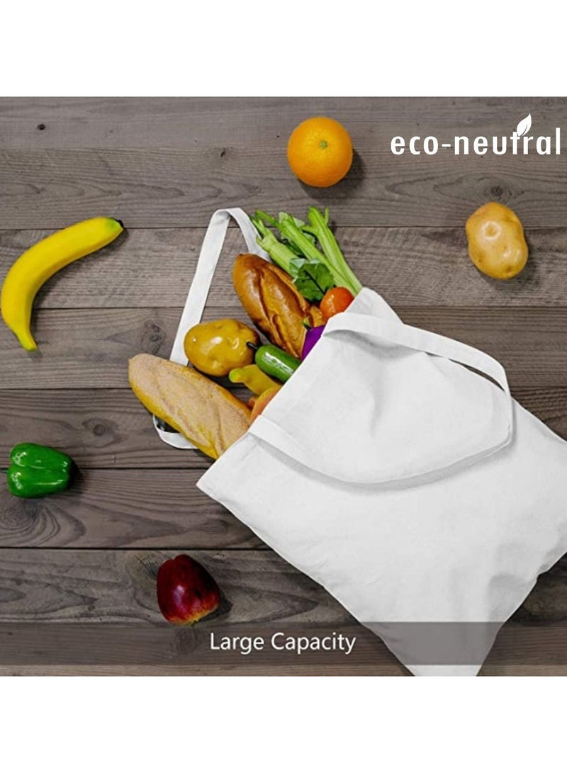 Eco-neutral 5 Piece Eco Friendly Cotton Shopping Bags - Image 5