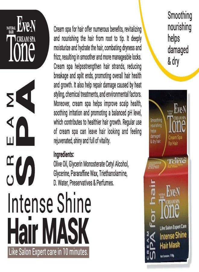 Eve-N Professional Spa Cream For Hair Smoothing,Nourishing helps damaged & dry hair Intense shine hair mask (like salon Expert Care) Pack OF 2 110g - Image 3