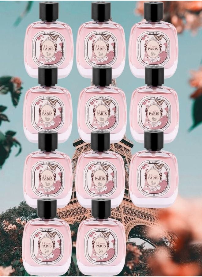 لايفلي 11 قطع عطر آي لاف باريس 100 مل  - Image 1