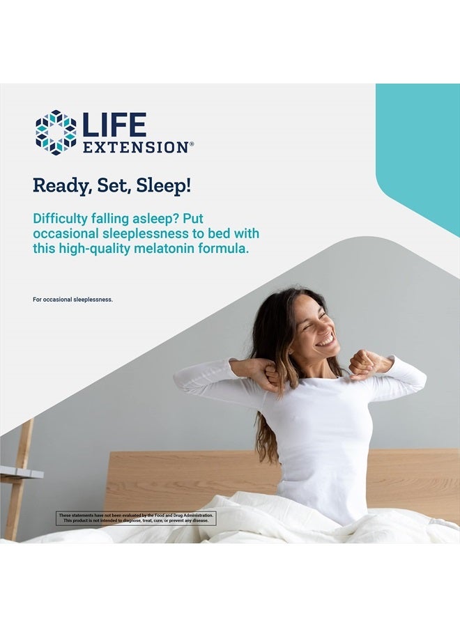 Life Extension Melatonin 500 mcg Sleep & Cellular Health Support – Gluten-Free – Non-GMO – 200 Vegetarian Capsules - Image 4