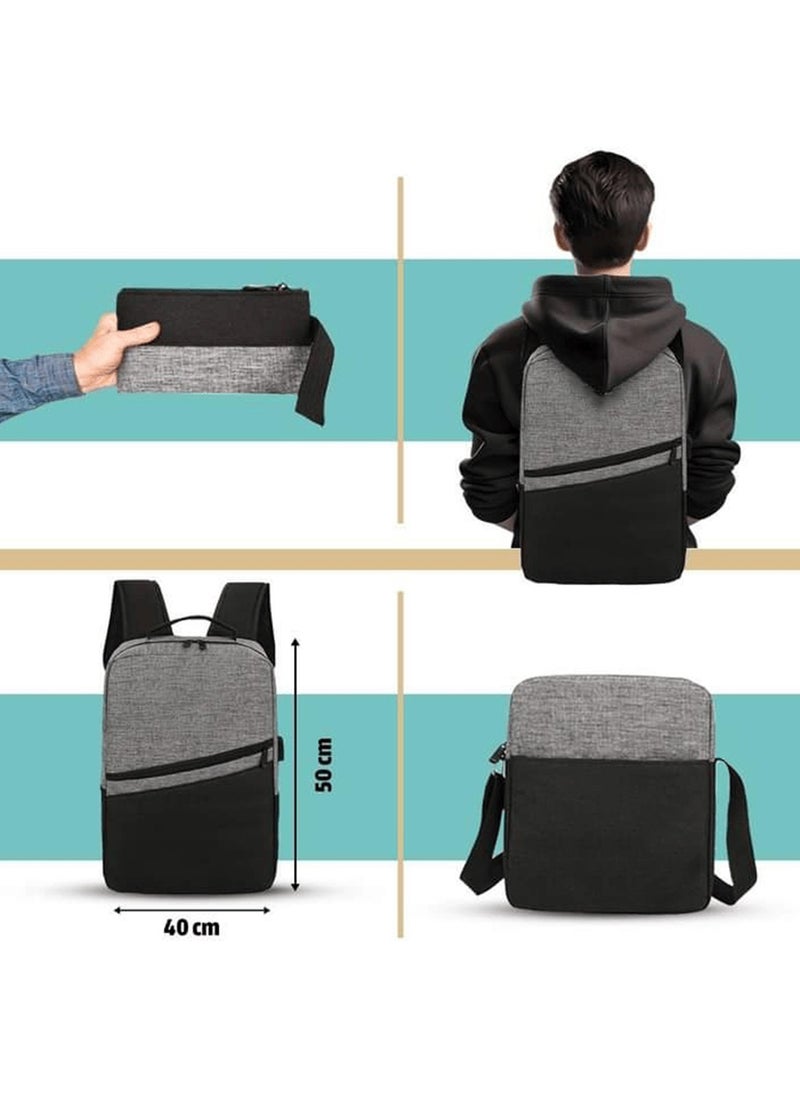 Generic - 3-piece bag set for school, university and work - Image 1