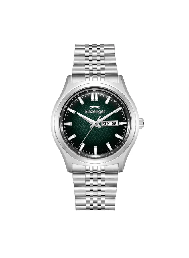 Slazenger Men's Date Dark Green Dial Watch - SL.9.2573.1.370