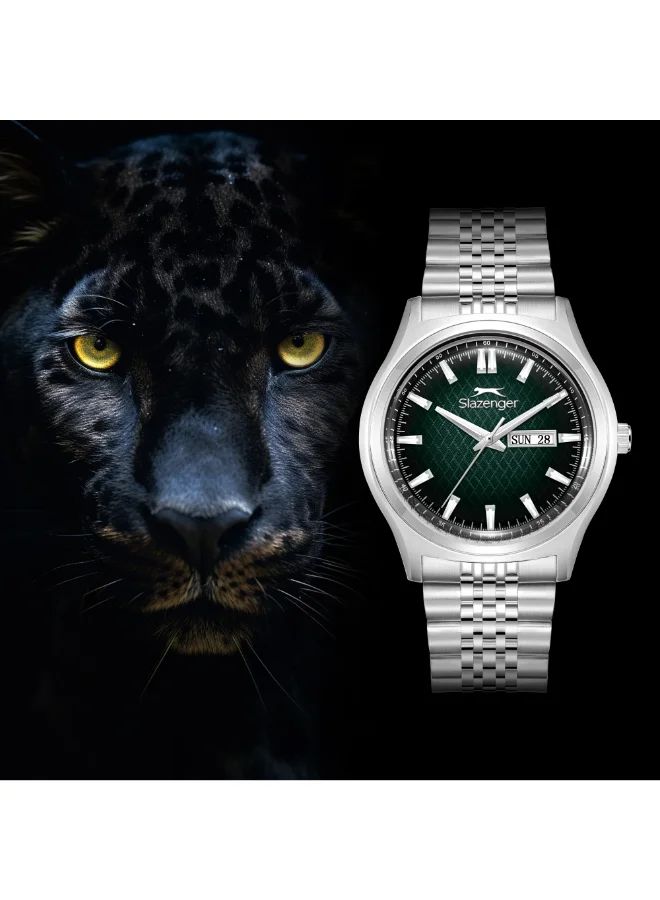 Slazenger  Slazenger Men's Date Dark Green Dial Watch - SL.9.2573.1.370  | Best Price UAE