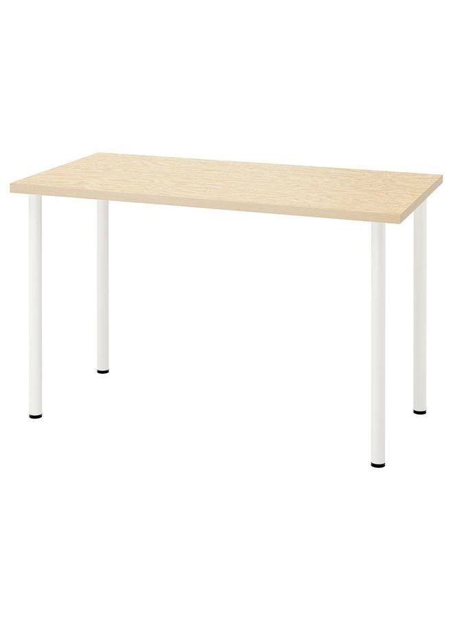 erorex Desk, Lively Pine Effect White, 120X60 Cm  - Image 1