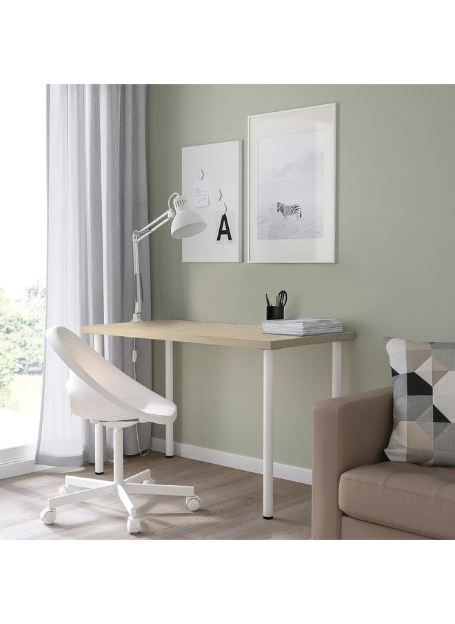 erorex Desk, Lively Pine Effect White, 120X60 Cm  - Image 4