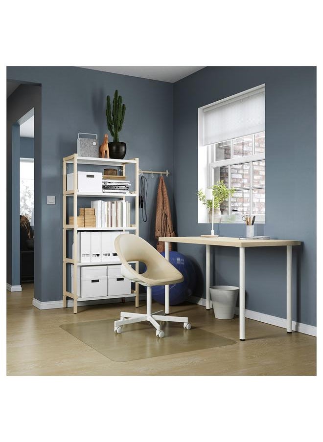 erorex Desk, Lively Pine Effect White, 120X60 Cm  - Image 3